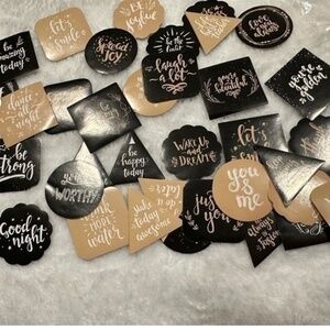 Bundle of 46 positive energy stickers